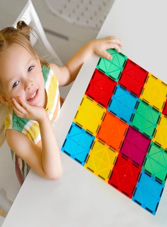 Storio Magnetic Tiles Building Blocks for Kids 3 4 5 6 7 8 Years,Educational Learning Toys for 2 3 4 5 Year,Magnetic Toys for Kids,Learning Educational Brain Toys - 16 Pcs - Image 4